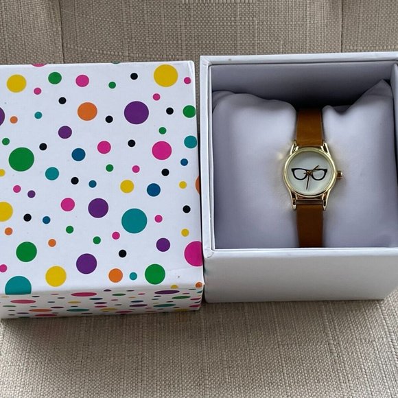 FMD Women Wristwatch Brown Faux Leather band Quartz Analog Watch w/ Box - Picture 1 of 12